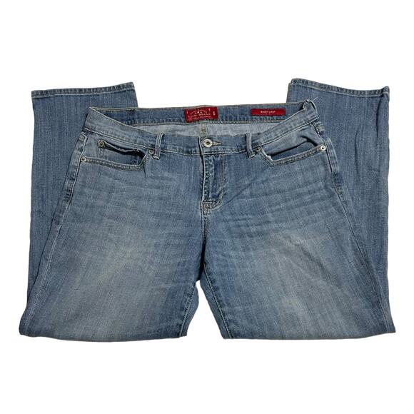 Lucky Brand Jeans Womens Size 8 Blue Sweet Crop Mid Rise Light Wash Denim Pants - Picture 4 of 13
